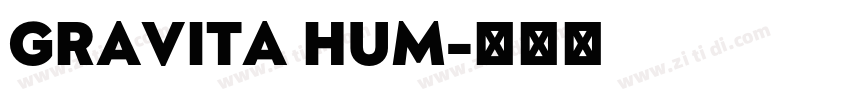 GRAVITA HUM字体转换